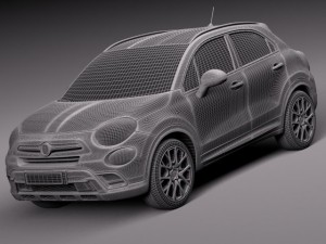 Fiat 500X Cross 2015 3Dモデル