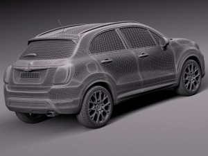 Fiat 500X Cross 2015 3Dモデル