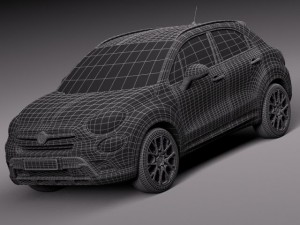 Fiat 500X Cross 2015 3Dモデル
