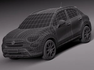 फिएट 500X क्रॉस 2015 3D मॉडल