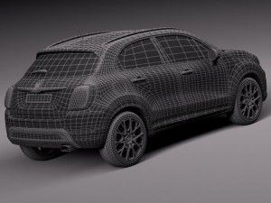 Fiat 500X Cross 2015 3Dモデル