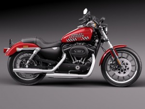 Harley Davidson Iron 883 Roadster 2015 3D in 3DExport