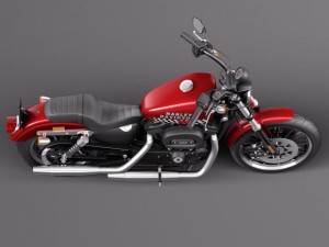 Harley Davidson Iron 883 Roadster 2015 3D in 3DExport