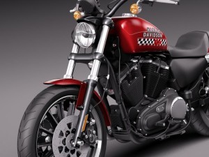 Harley Davidson Iron 883 Roadster 2015 3D in 3DExport