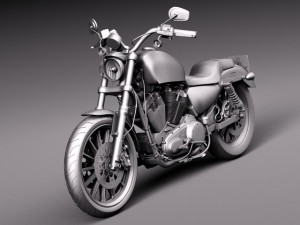 Harley Davidson Iron 883 Roadster 2015 Modello 3D in Motocicletta 3DExport