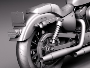 Harley-Davidson Iron 883 Roadster 2015 3Dモデル