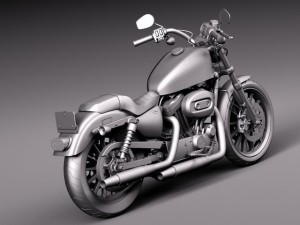 Harley-Davidson Iron 883 Roadster 2015 3Dモデル