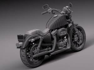 Harley-Davidson Iron 883 Roadster 2015 3Dモデル