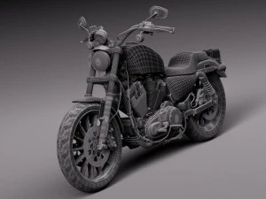 Harley-Davidson Iron 883 Roadster 2015 3D Model
