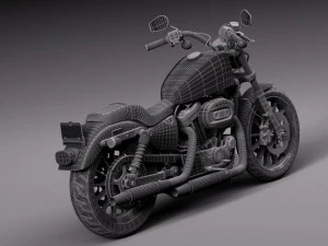 Harley-Davidson Iron 883 Roadster 2015 3D Model