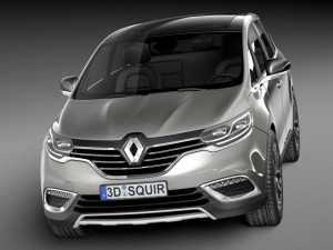Renault Espace 2015 Modelo 3D