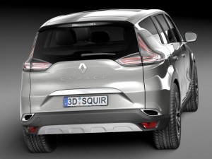 Renault Espace 2015 Modelo 3D