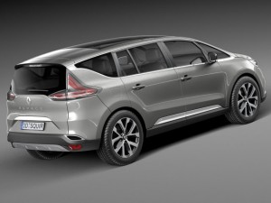 Renault Espace 2015 Modelo 3D