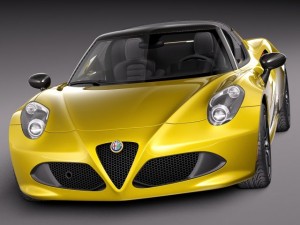 Alfa Romeo 4C Spider 2015 3D Model