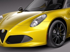 Alfa Romeo 4C Spider 2015 3D Model