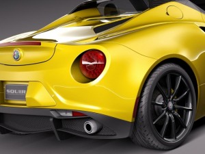 Alfa Romeo 4C Spider 2015 3D Model