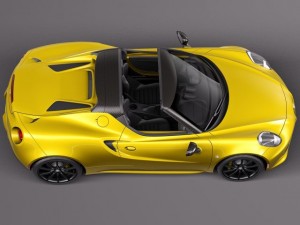 Alfa Romeo 4C Spider 2015 3D Model