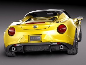 Alfa Romeo 4C Spider 2015 3D Model