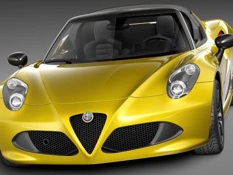 Alfa Romeo 4C Spider 2015 Model 3D
