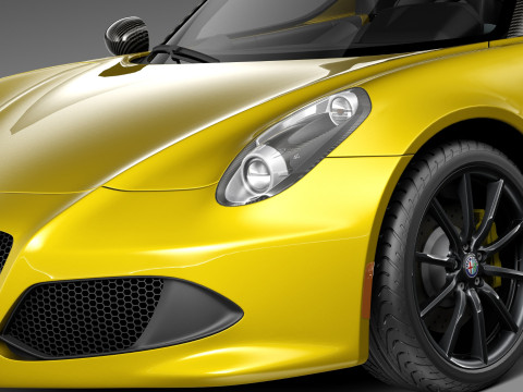 Alfa Romeo 4C Spider 2015 Model 3D
