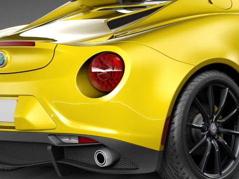 Alfa Romeo 4C Spider 2015 Model 3D