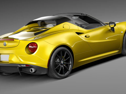 Alfa Romeo 4C Spider 2015 Modelo 3D