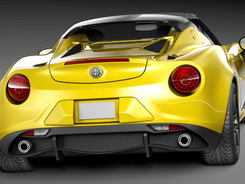 Alfa Romeo 4C Spider 2015 Modelo 3D