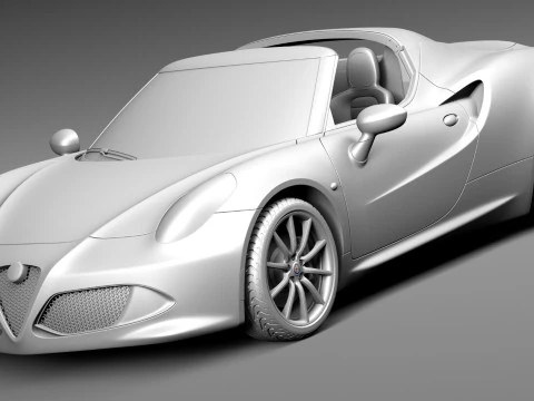 Alfa Romeo 4C Spider 2015 Modelo 3D