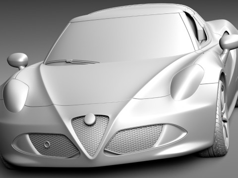 Alfa Romeo 4C Spider 2015 Model 3D