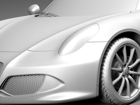 Alfa Romeo 4C Spider 2015 Model 3D