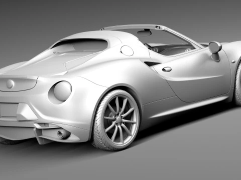 Alfa Romeo 4C Spider 2015 Modelo 3D