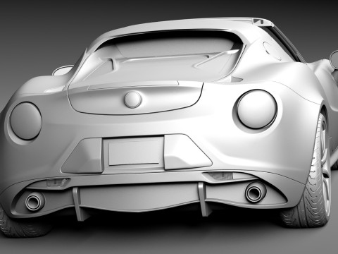 Alfa Romeo 4C Spider 2015 Model 3D