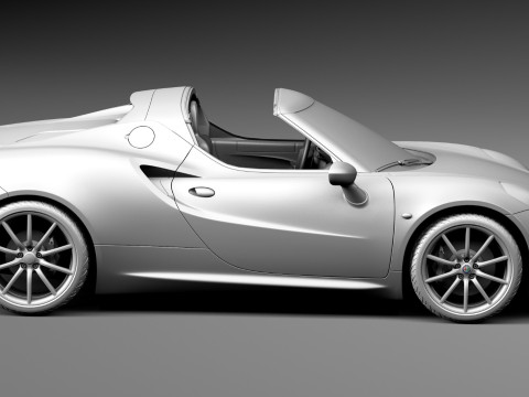 Alfa Romeo 4C Spider 2015 Model 3D
