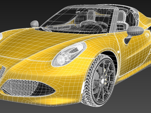 Alfa Romeo 4C Spider 2015 Model 3D