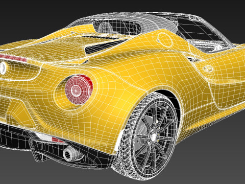 Alfa Romeo 4C Spider 2015 Model 3D