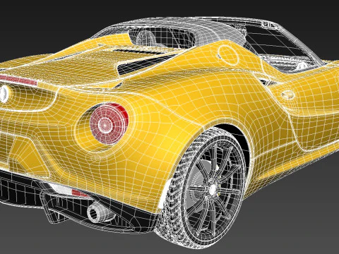 Alfa Romeo 4C Spider 2015 Modelo 3D