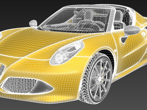 Alfa Romeo 4C Spider 2015 Model 3D