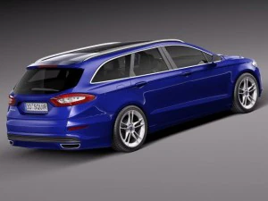 Mondeo Wagon 2015 3D Model