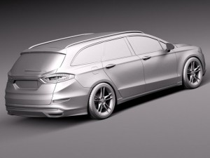 Mondeo Wagon 2015 3D Модель