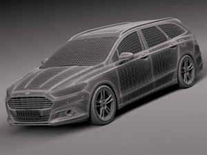 Mondeo Wagon 2015 3D Модель
