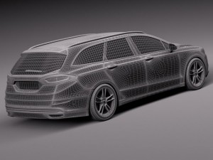 Mondeo Wagon 2015 3D Модель