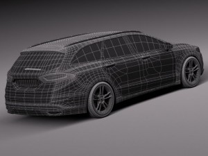 Mondeo Wagon 2015 3D Модель