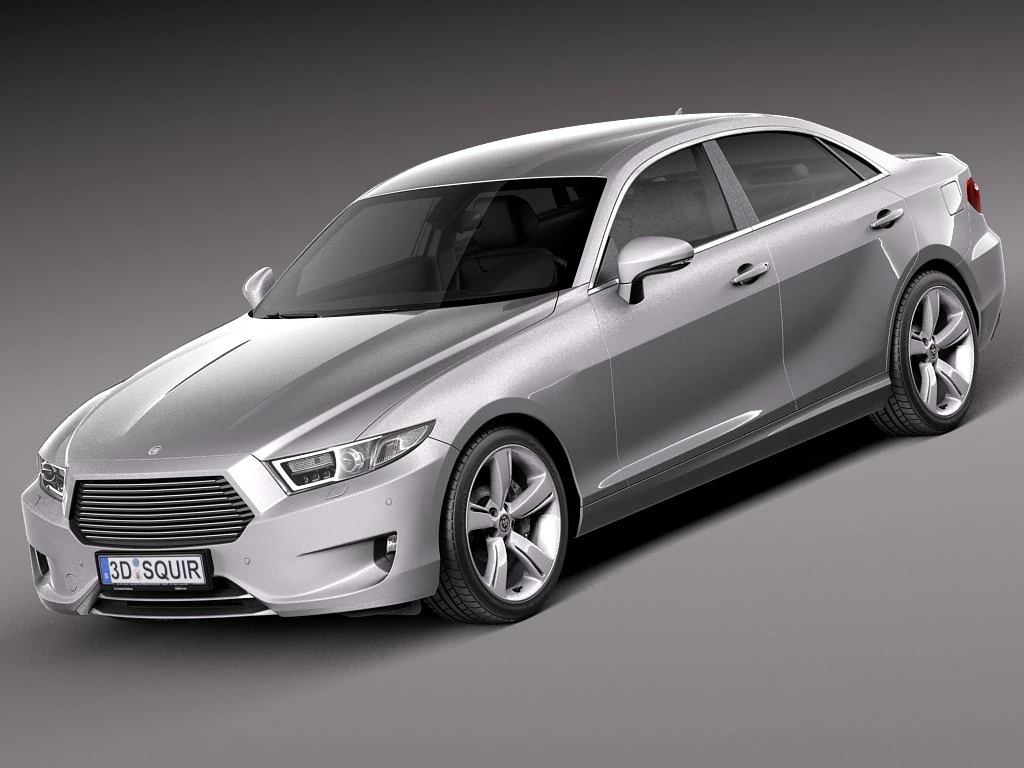 Generic Sedan Midclass 2015 3D Model .c4d .max .obj .3ds .fbx .stl .blend