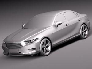 Generic Sedan Midclass 2015 Modelo 3D