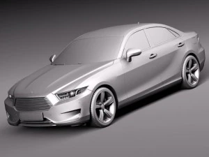 Generic Sedan Midclass 2015 3D Model