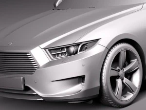 Generic Sedan Midclass 2015 3D Model