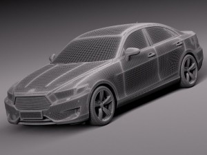 Generic Sedan Midclass 2015 Modelo 3D