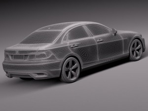 Generic Sedan Midclass 2015 Modelo 3D