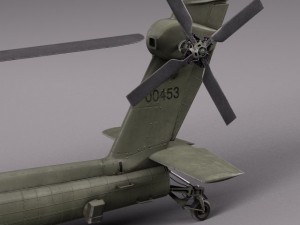 AH64A Apache Helicopter Modelo 3D