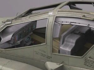 AH64A Apache Helicopter 3D Model